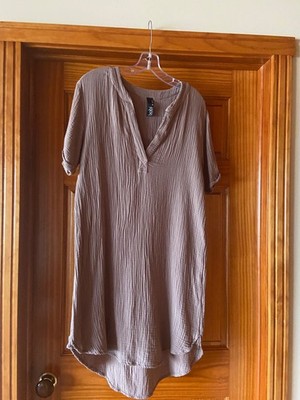 Bobi L.A. Women s cotton gauze size Medium light brown dress