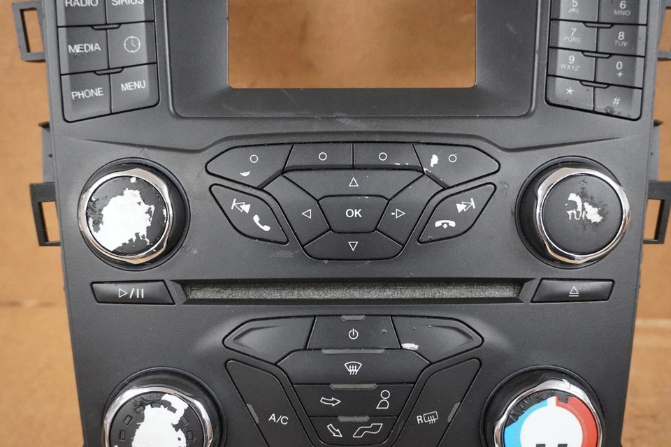 Ford Fusion 2014 2015 aire acondicionado clima térmico AM FM radio control panel ES7T18E243 KB Foto 3 de 4