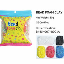Bead Foam Clay 50g Lightweight Modeling Clay Kids DIY Craft CE Certified