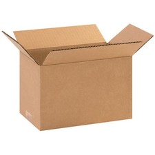 Aviditi 1066 Corrugated Cardboard Box, 10" L x 6" W x H, Kraft, for Kraft
