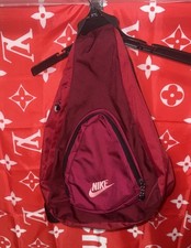 Y2K Nike Crossbody Backpack Burgundy Maroon P...