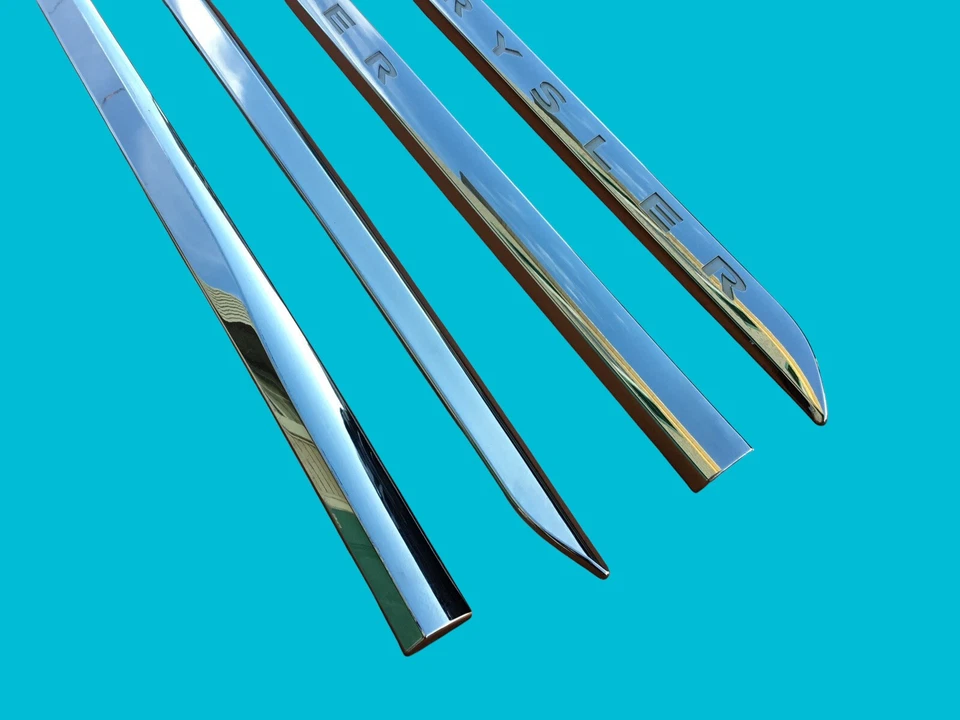 Juego de molduras de puerta para conductor pasajero Chrysler Town Country 11-16 cromadas OEM Foto 2 de 4