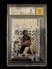 2020-21 Panini Mosaic - Anthony Edwards Rookie Autographs #RA-AED BGS 9 - POP 1
