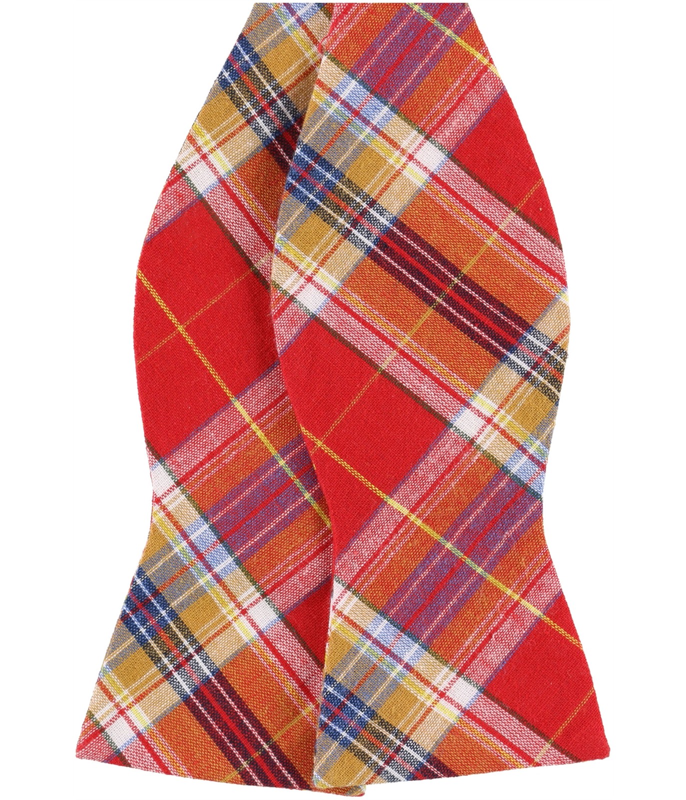 Мужской классический галстук-бабочка в клетку Countess Mara красный короткий до 57 дюймов 4990₽