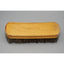 Vintage West Germany Horsehair Shoe Shine Brush Wood Handle Genuine Boot Polish