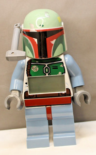 BOBA FETT LEGO ALARM CLOCK 9 INCH TALL MINT CONDITION %