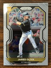 2021 Panini Prizm Baseball Jared Oliva Pittsburgh Pirates Base Card RC #34