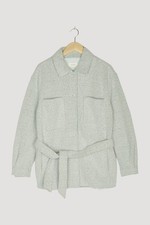 Hess Natur Jacke  Schurwolle Gr. 40 Blau Damen