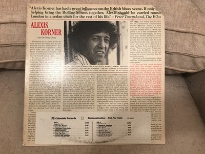 Alexis Korner Get Off My Cloud White Label Promo LP NM