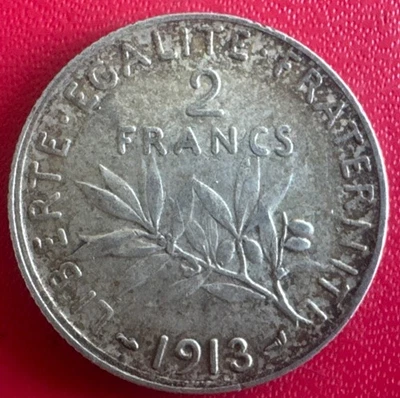 2 Francs Semeuse Argent 1913 TTB - Photo 1/2