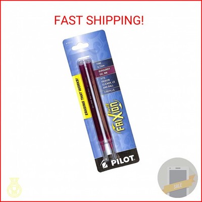 PILOT FriXion Gel Ink Refills For Clicker, LX & Ball Pens, Fine Point (0.7mm), B