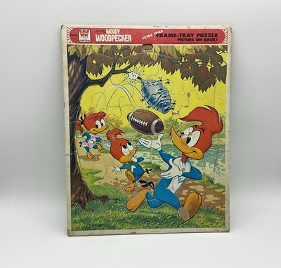 1977 Whitman Woody Woodpecker Frame Tray Puzzle Walter Lantz Vintage USA Made