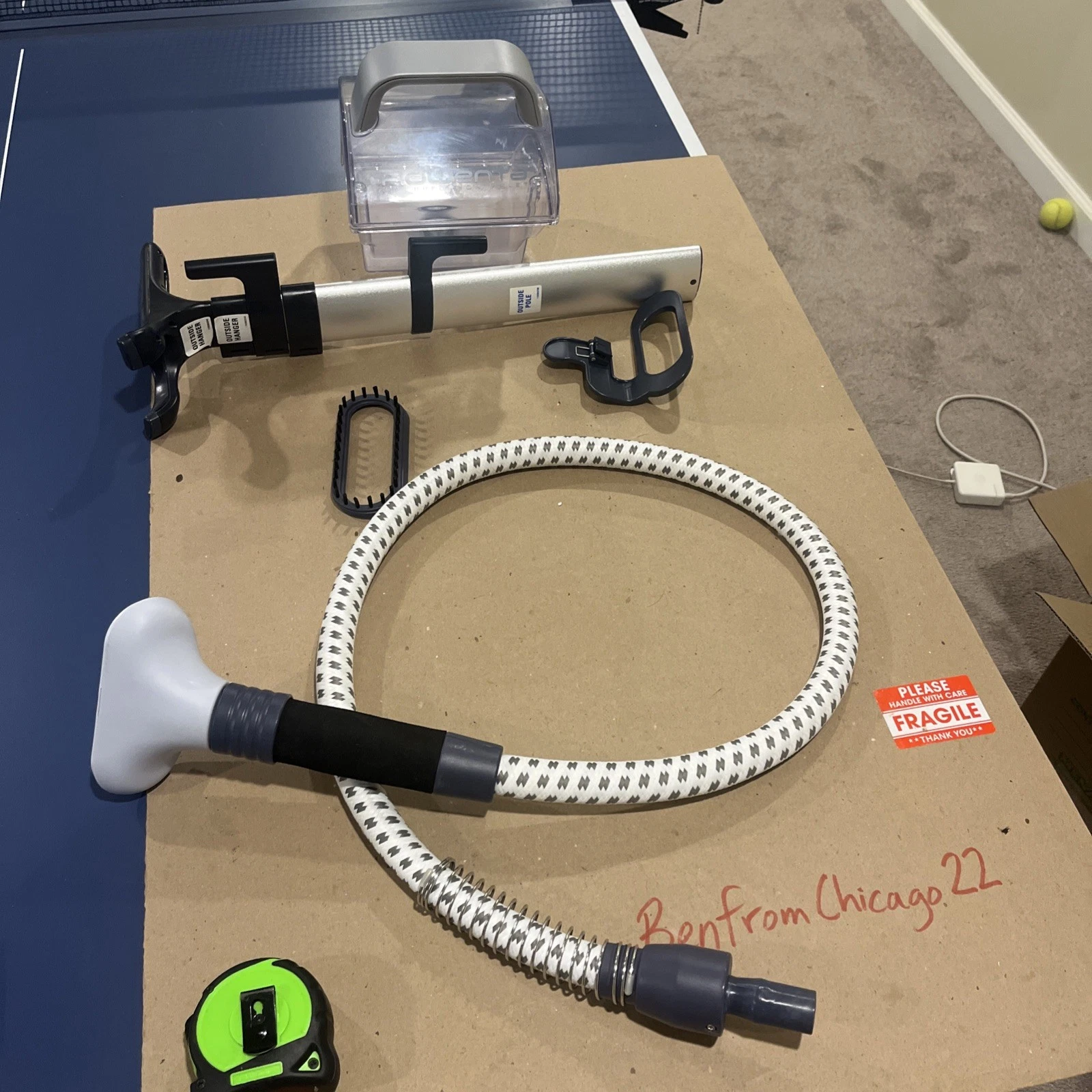 OEM Rowenta Steamer IS9100 Or GS6010 Hose With Head / Water Tank And Riser Arm
