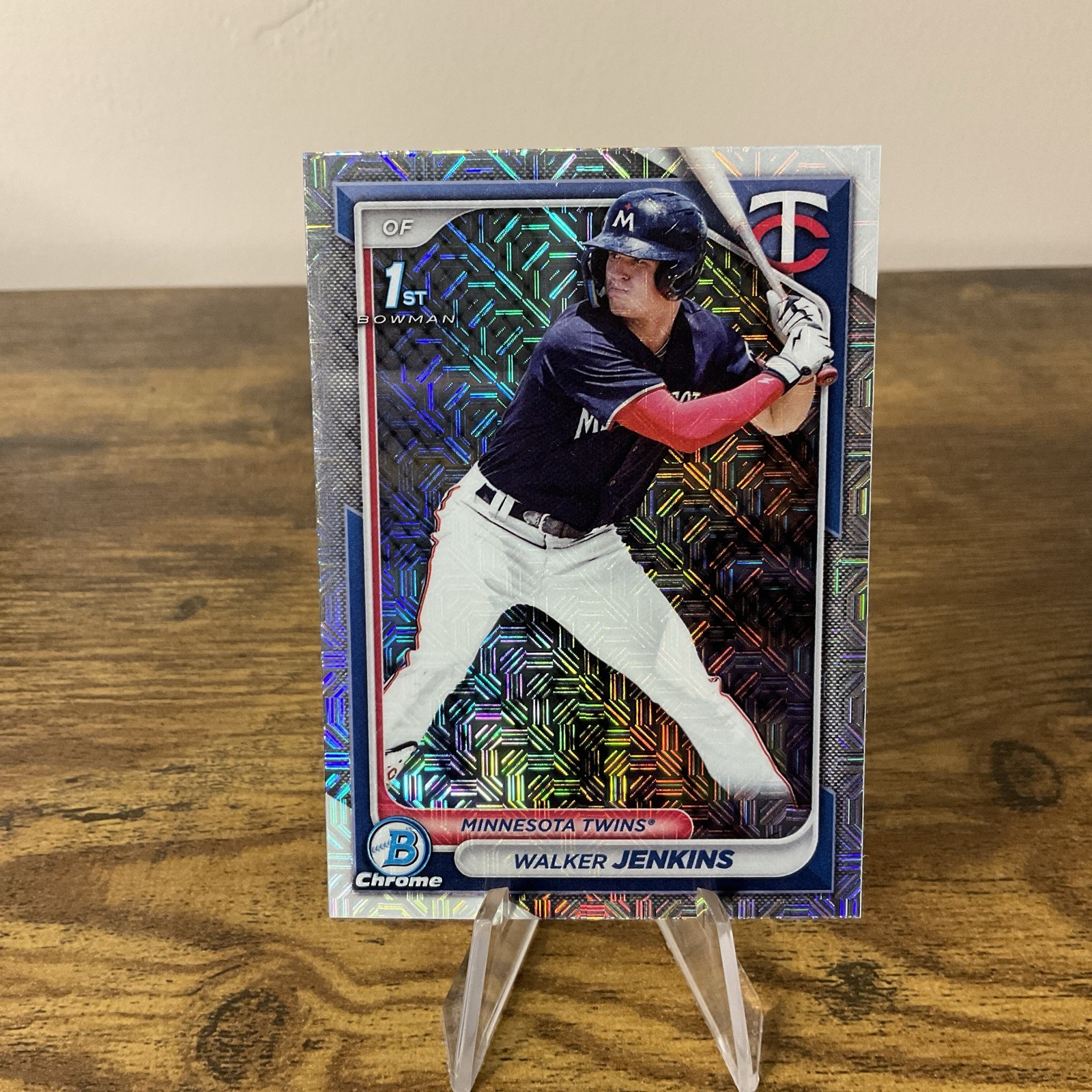 2024 Bowman Chrome Walker Jenkins Mega Box Mojo 1st Refractor #BCP-43