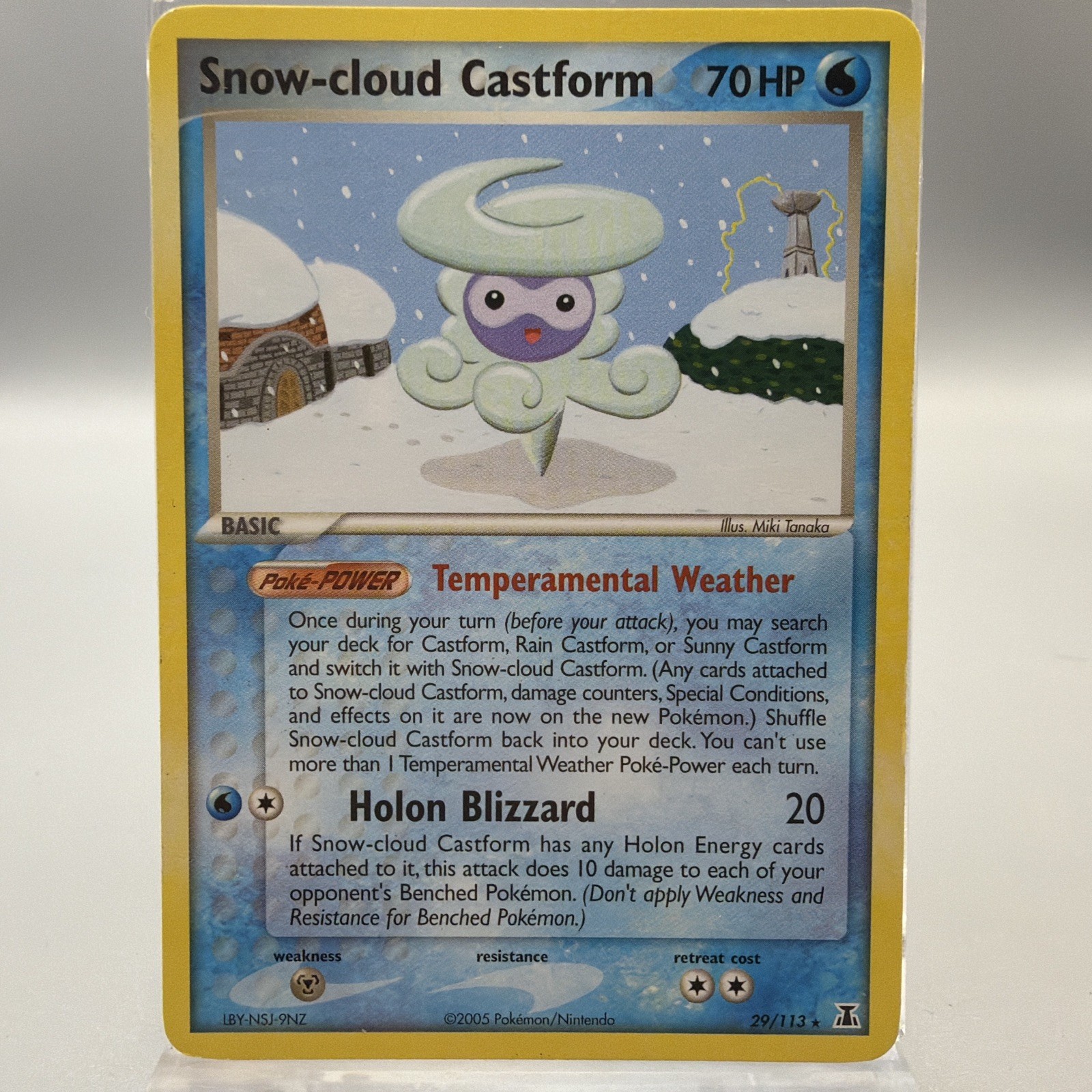 Pokemon TCG Snow-Cloud Castform 29/113 EX Delta Species Rare 2005 LP
