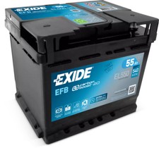 Batterie de voiture EXIDE 55Ah/540A  PEUGEOT 206 1.4 i