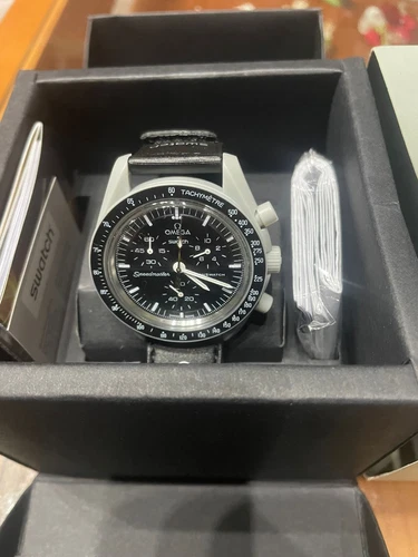 OMEGA X SWATCH Moonwatch Mission To The Moon 42mm Cassa di Bioceramica con...