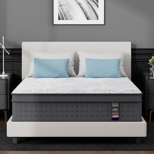 12" 14" Gel Memory Foam Mattress Twin Full Queen King Hybrid Spring Bed In A Box