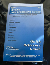 Hot Line 1999 Farm Equipment Quick Reference Guide Vol 1 John Deere Caterpillar