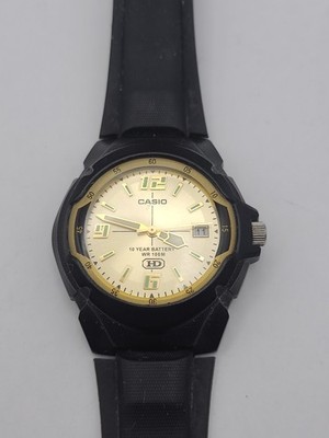 Casio HD 2719 Analog Watch MW600 Black Band Men New Battery Working