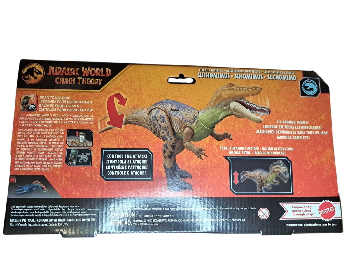 ザウルス Mattel Jurassic World Chaos 13.7 Inches Long 6.4 Tall Multicolor