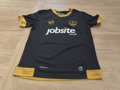 2016/2017 Portsmouth FC 3rd Football Shirt 9-10Yrs Black/Gold Sondico Pompey