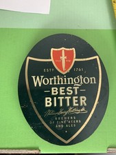 WORTHINGTON BEST BITTER   BEER PUMP CLIP BADGE 