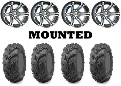 Kit 4 Maxxis Zilla Tires 27x10-14 on ITP SS212 Machined Wheels VIK