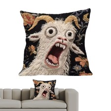 Screaming Goat Pillowcase 17.72x17.72 Inch Soft Cushion Decor For Party Couch