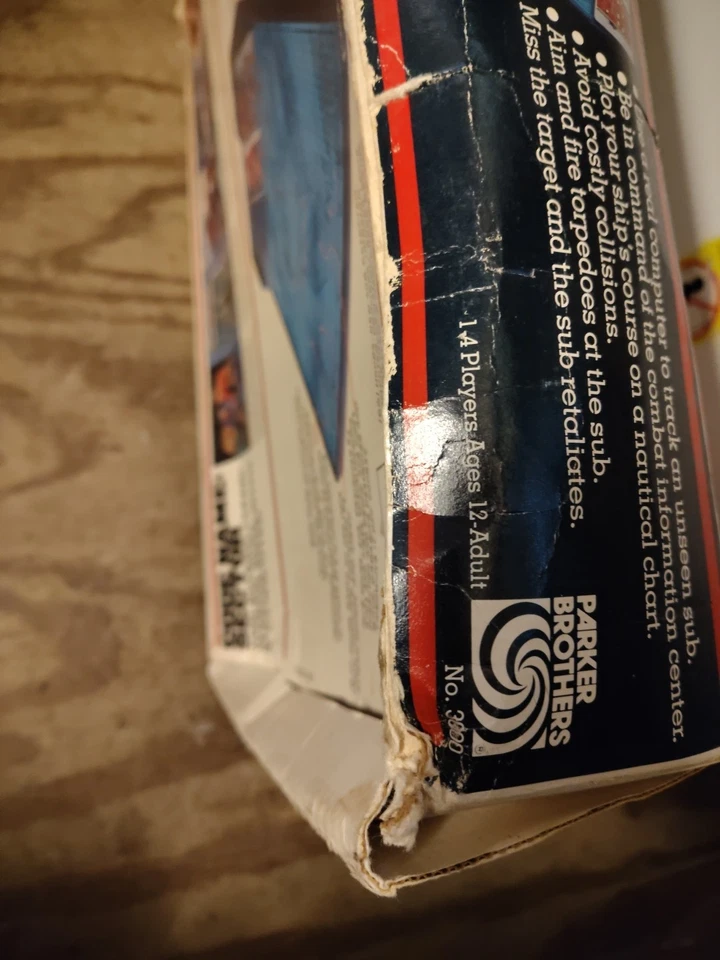 1977 Parker Brothers CODE NAME: SECTOR, Vintage Computer Game Subs Original Box  - Image 2 of 4