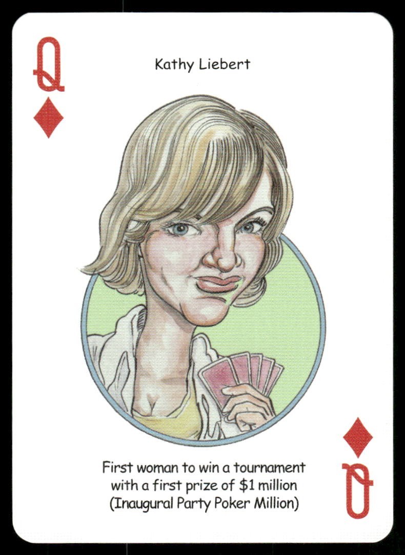 Kathy Liebert 2005 Poker Heroes Parody Playing Card (NM)