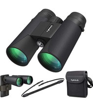 Kylietech 12X42 Binoculars with Neck Strap, Cell Phone Mount, Compact Carry Case