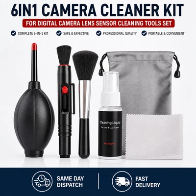6in1 Camera Cleaner Kit For Digital Camera Lens Sensor Cleaning Tools Set - Image 1 of 4
