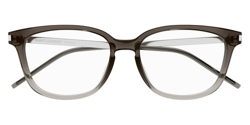 Saint Laurent SL Eyeglasses Unisex Gray/Silver 004 54mm New 100% Authentic - Picture 1 of 8