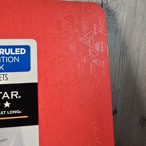 Menge 2 Mead Fünf Sterne Komposition Notizbuch College liniert je 100 Blatt rot - Bild 3 von 12