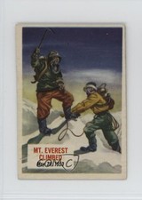 1954 Topps Scoops Sir Edmund Hillary Mt Everest Climbed #70 fm5