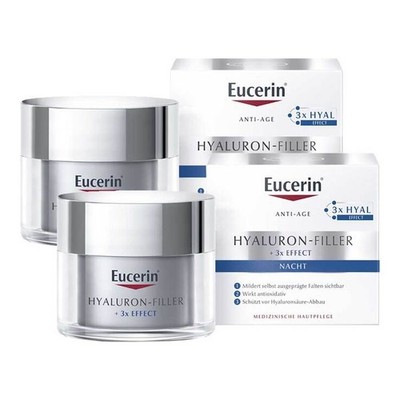 Eucerin Hyaluron-Filler Nachtcreme · 2x50 ml · PZN 08032334