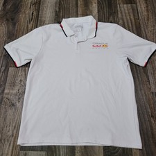 Oracle Red Bull Racing Polo Shirt Men  s 2XL White Formula 1 F1 Motorsport