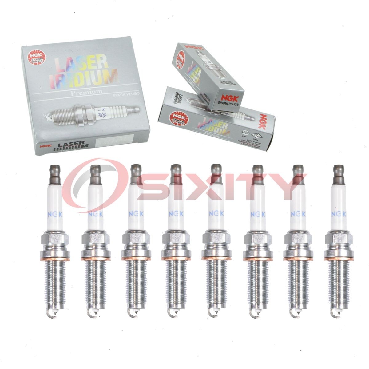 8 pc NGK Laser Iridium Spark Plugs for 2018-2020 Land Rover Range Rover ry