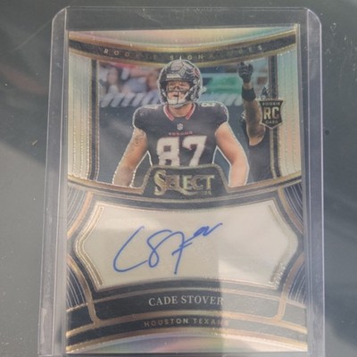 2024 Panini Select Rookie Signatures Cade Stover Texans Silver Prizm /399 Auto