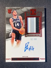 2022-23 Panini Impeccable Patch Auto RPA Blake Wesley RC #125 Red 52/88 XV44