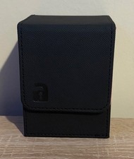 Vault X Trading Card Deck Box 80+ Sleeved Cards Used Pink Trim