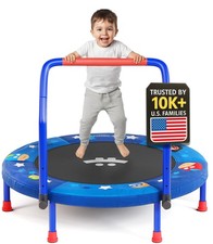 Happin  36    Indoor Trampoline for Kids Ages 2-6, Foldable Mini Rebounder for...