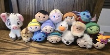 Disney Tsum Tsum Plush Lot of 15 Characters With Tags Stitch Elsa Olaf Pua Moana