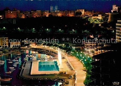 Monaco Quai Albert 1er La Piscine Rainier III Le Palais du Prince et le Rocher i