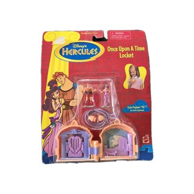 1990s DISNEY HERCULES ''Once Upon A Time Locket''~MATTEL 67807~ Poly Pocket~SEALED