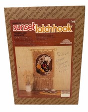 Vintage Sunset Designs Latch Hook 8540 Kit Butterfly Dandelion Wall Hanging