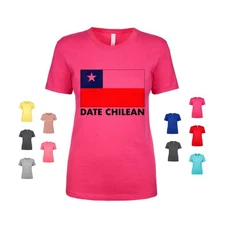 Date Chilean flag patriotism culture heritage pride national Women's T Shirt