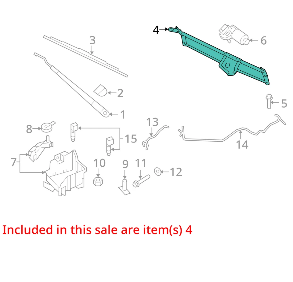 Transmisión limpiaparabrisas compatible con 15-17 EXPEDITION 6837707 Foto 3 de 4