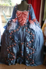 Rococo Baroque Floral Dress Victorian French Queen Marie Antoinette Ball Gown